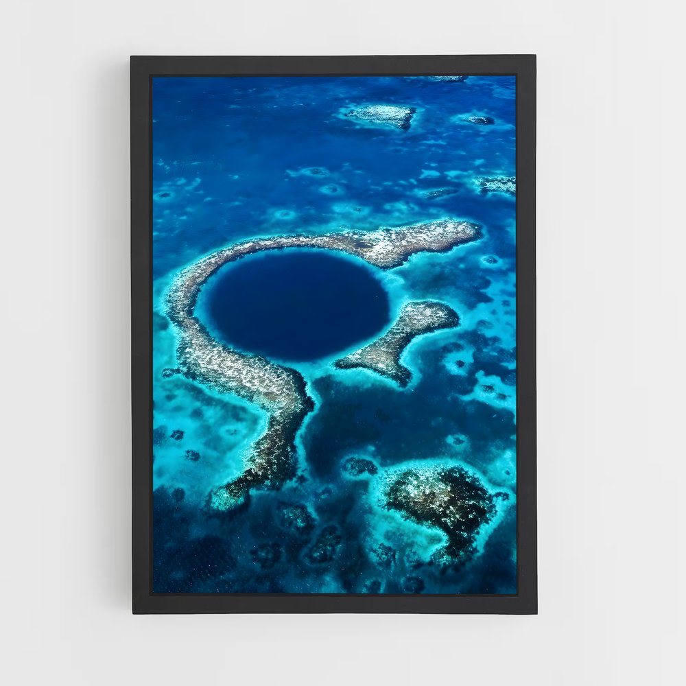 Poster L'Abysse Azur – affiche Plongée sous-marine (vue 2)